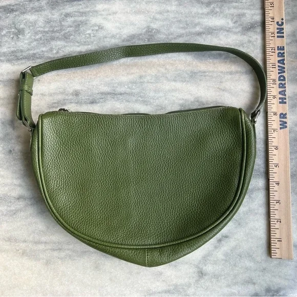 Furla green leather shoulder bag - Picture 5 of 7